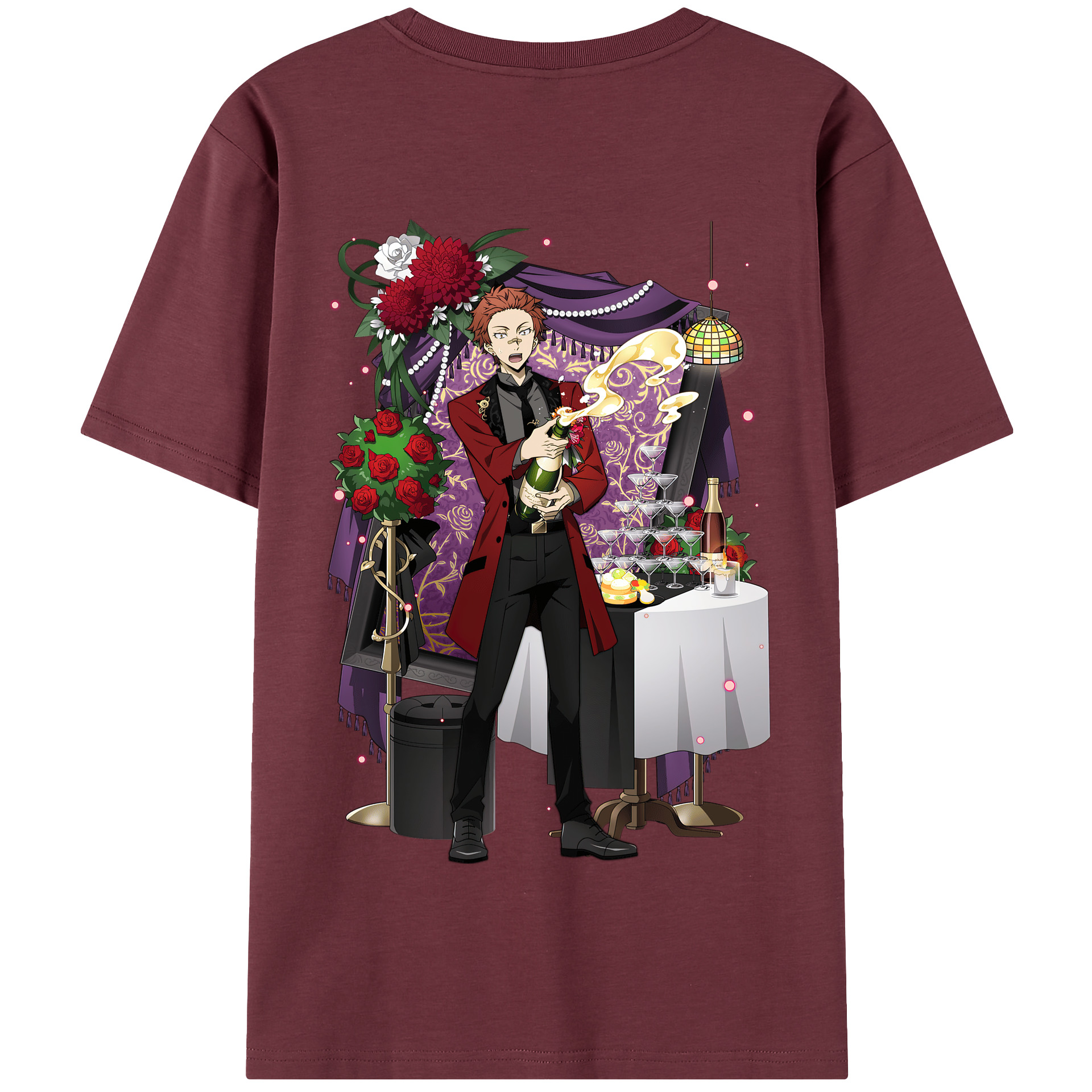 （画像用） 文豪ストレイドッグス Bungo Stray Dogs 綿100％半袖Tシャツ（背面プリント）